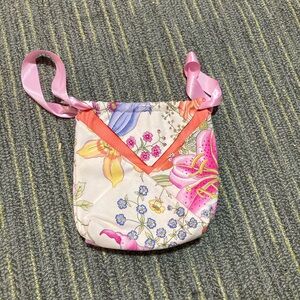 Floral Pink and Cream Women's Bag